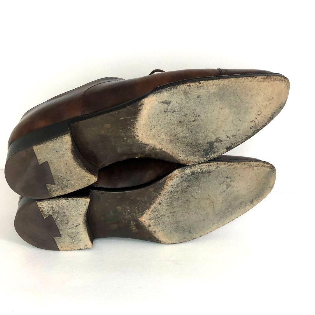 Perfetto ペルフェット ミュージアムカーフ 革靴 茶 26cm