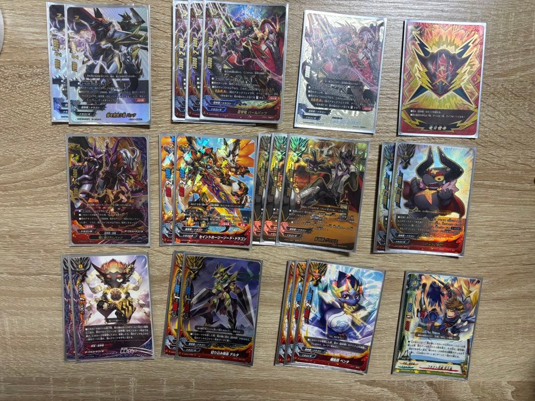 バディファイト ブシロード 竜牙雷帝デッキ　デッキケース&スリーブ付き