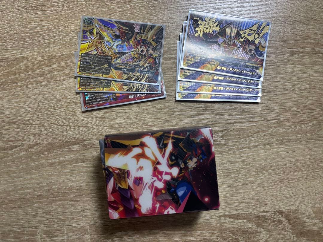 バディファイト ブシロード 竜牙雷帝デッキ　デッキケース&スリーブ付き