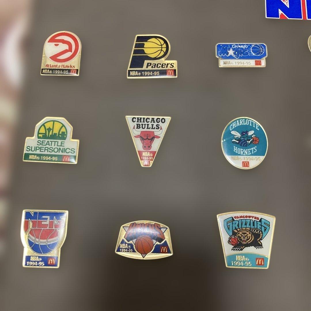 NBA 1994-95 チームロゴピンバッジセット