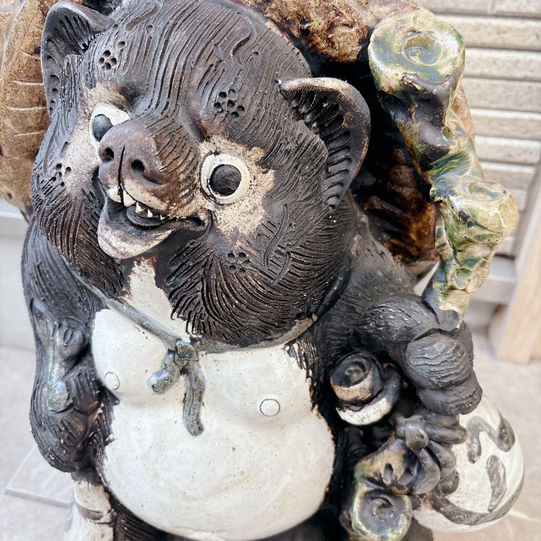 陶器製 たぬき 置物　信楽焼￼￼ たぬき　タヌキ　他抜き