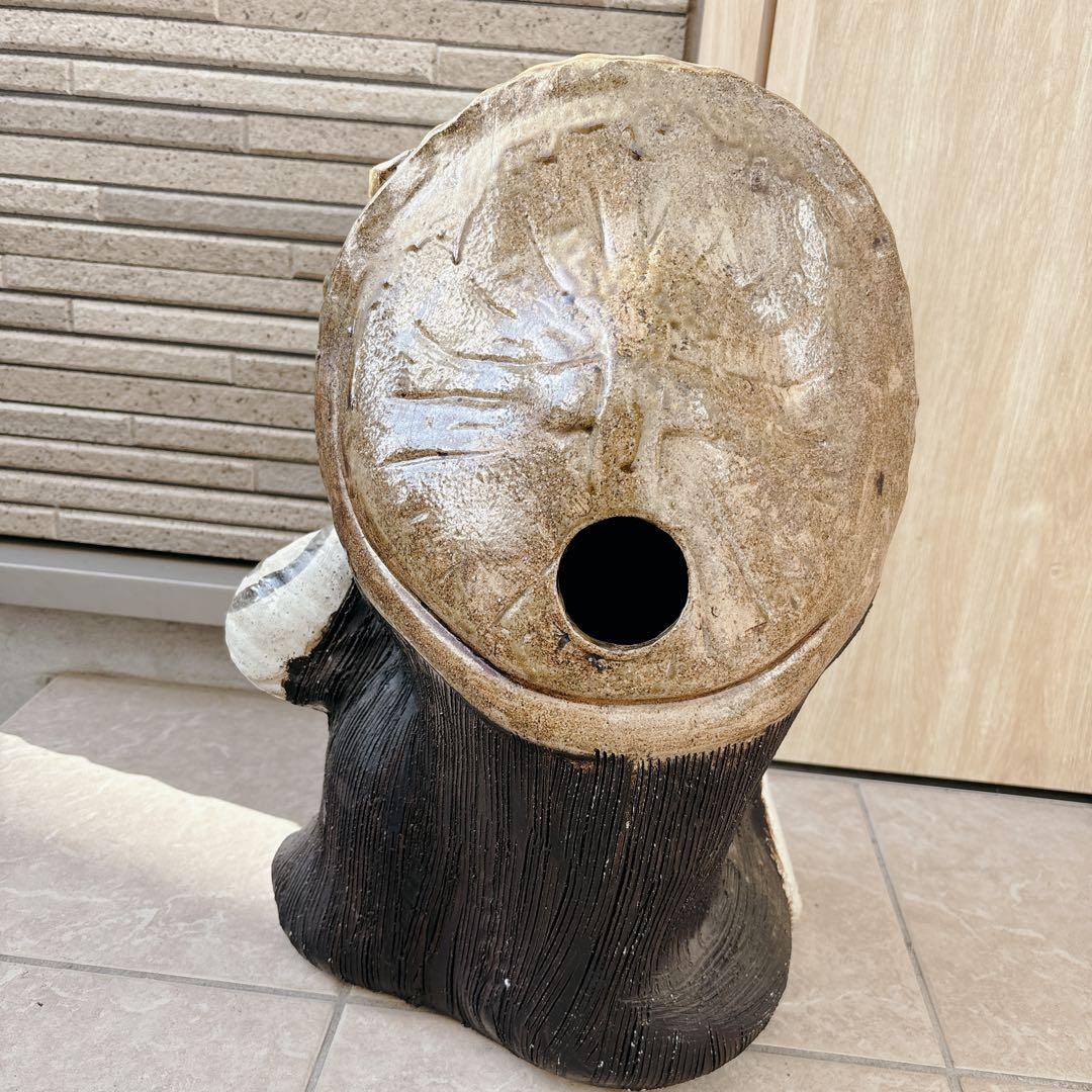 陶器製 たぬき 置物　信楽焼￼￼ たぬき　タヌキ　他抜き