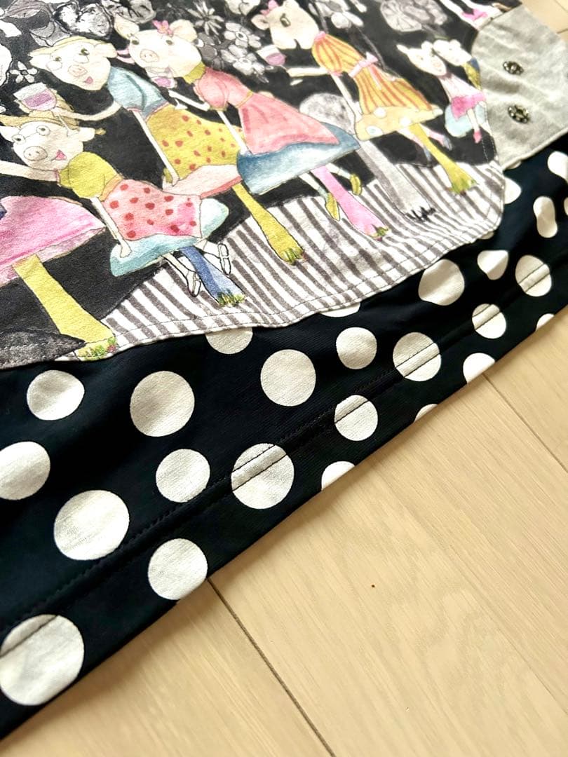 アルベロベロ　五分袖チュニック　 オレボレブラ