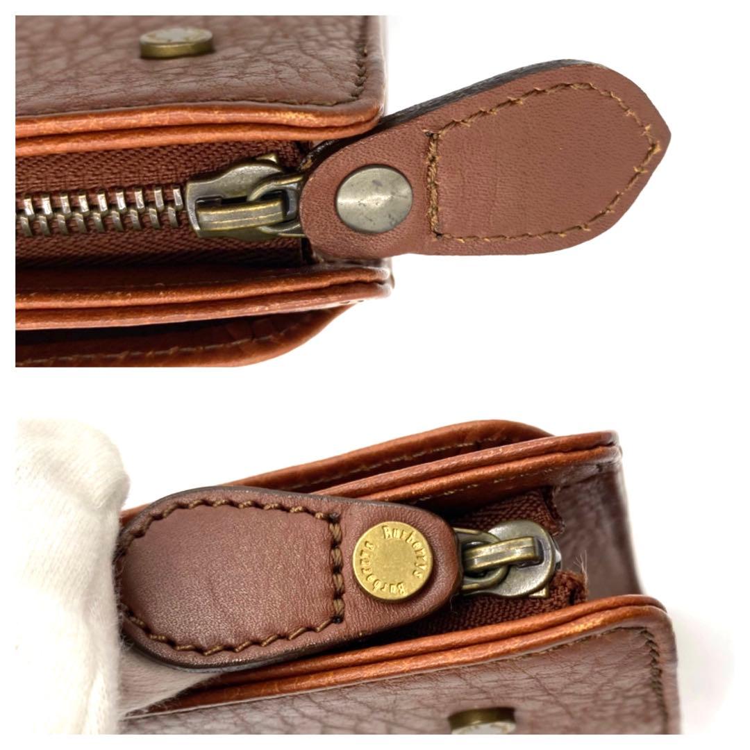 未使用級　Burberryセカンドバッグ　ブラウン　レザー　ノバチェック　箱付き