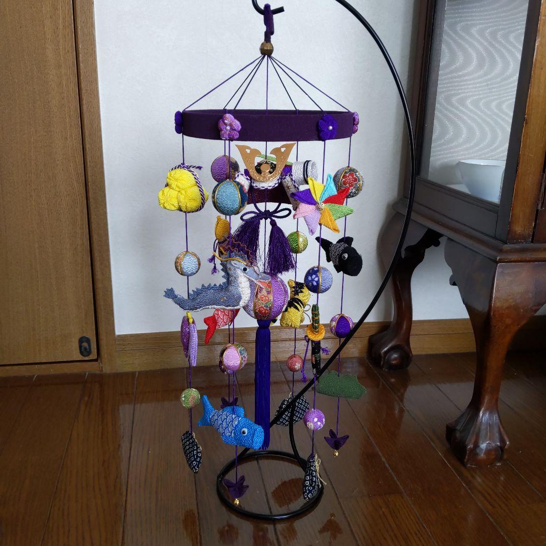 ちりめん細工　端午の節句下げ飾り　(龍付)　nananaまま♡