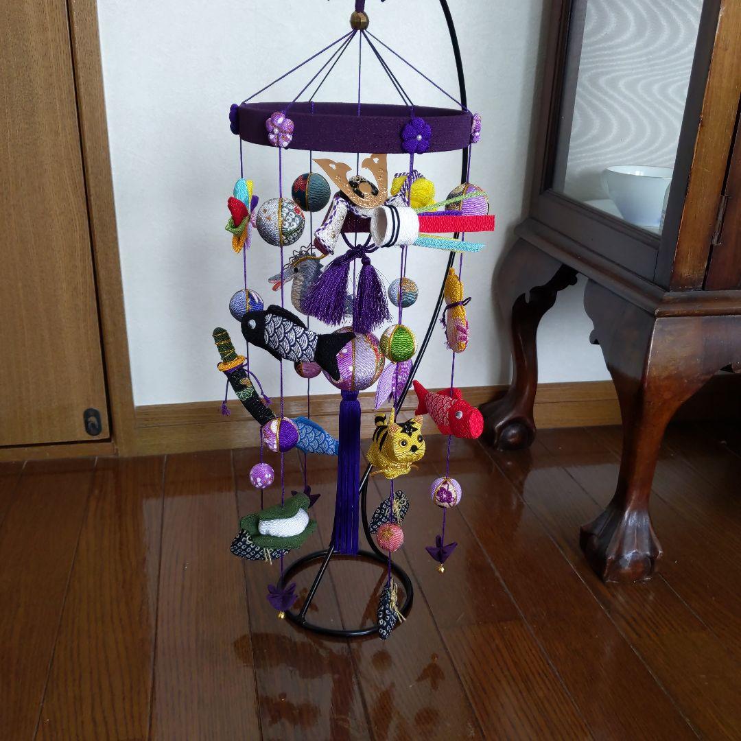 ちりめん細工　端午の節句下げ飾り　(龍付)　nananaまま♡