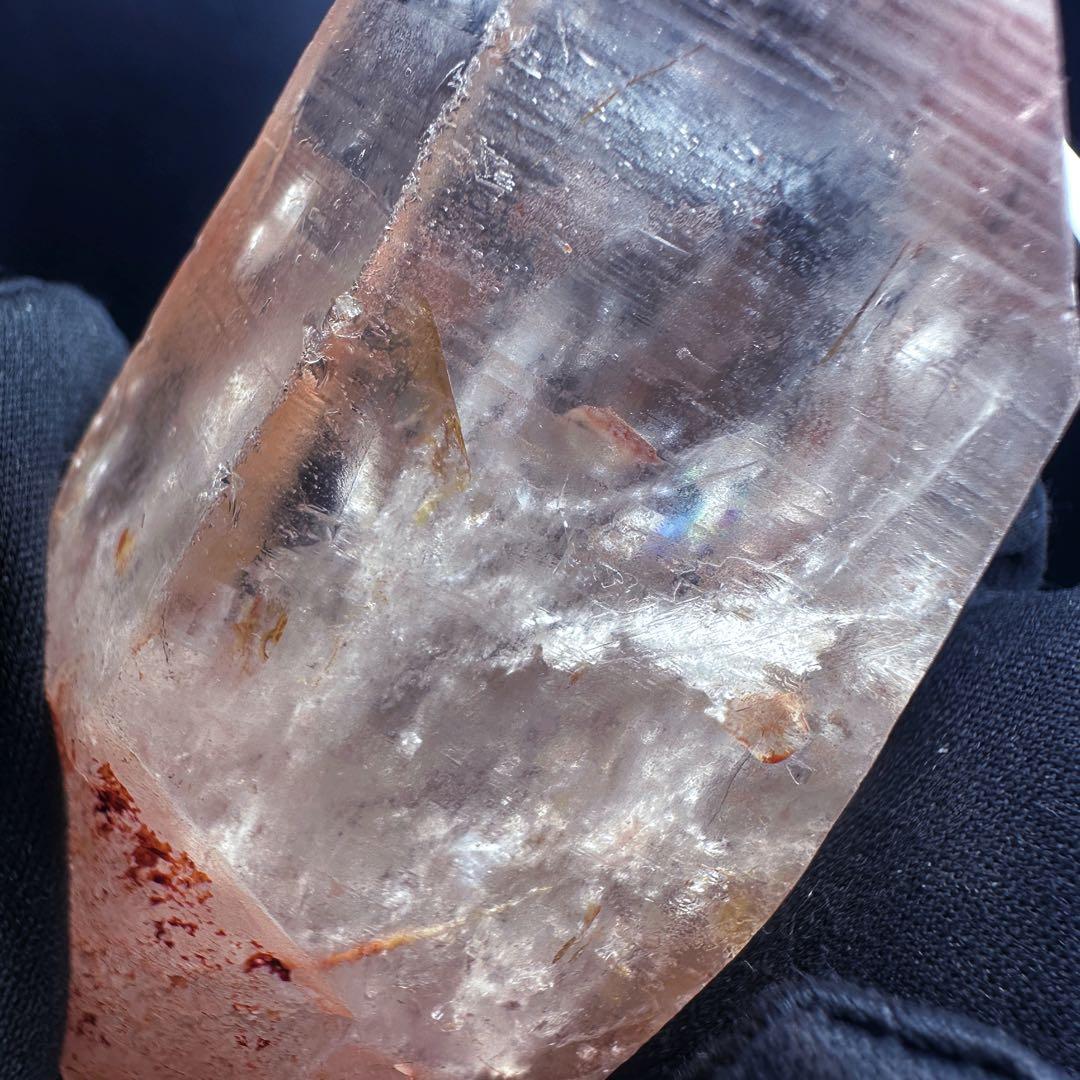 爆レア❗️超綺麗♡可愛い♡レインボー☆ピンクレムリアンシード原石ポイントA1335