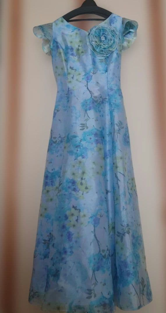 花柄ドレス フラワーモチーフ付き