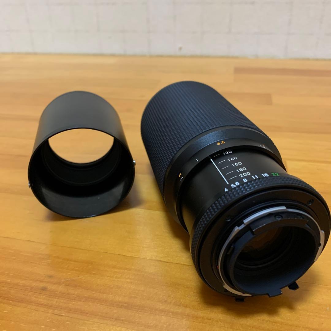 【ジャンク】CONTAX Vario-Sonnar 80-200mm、フード付き