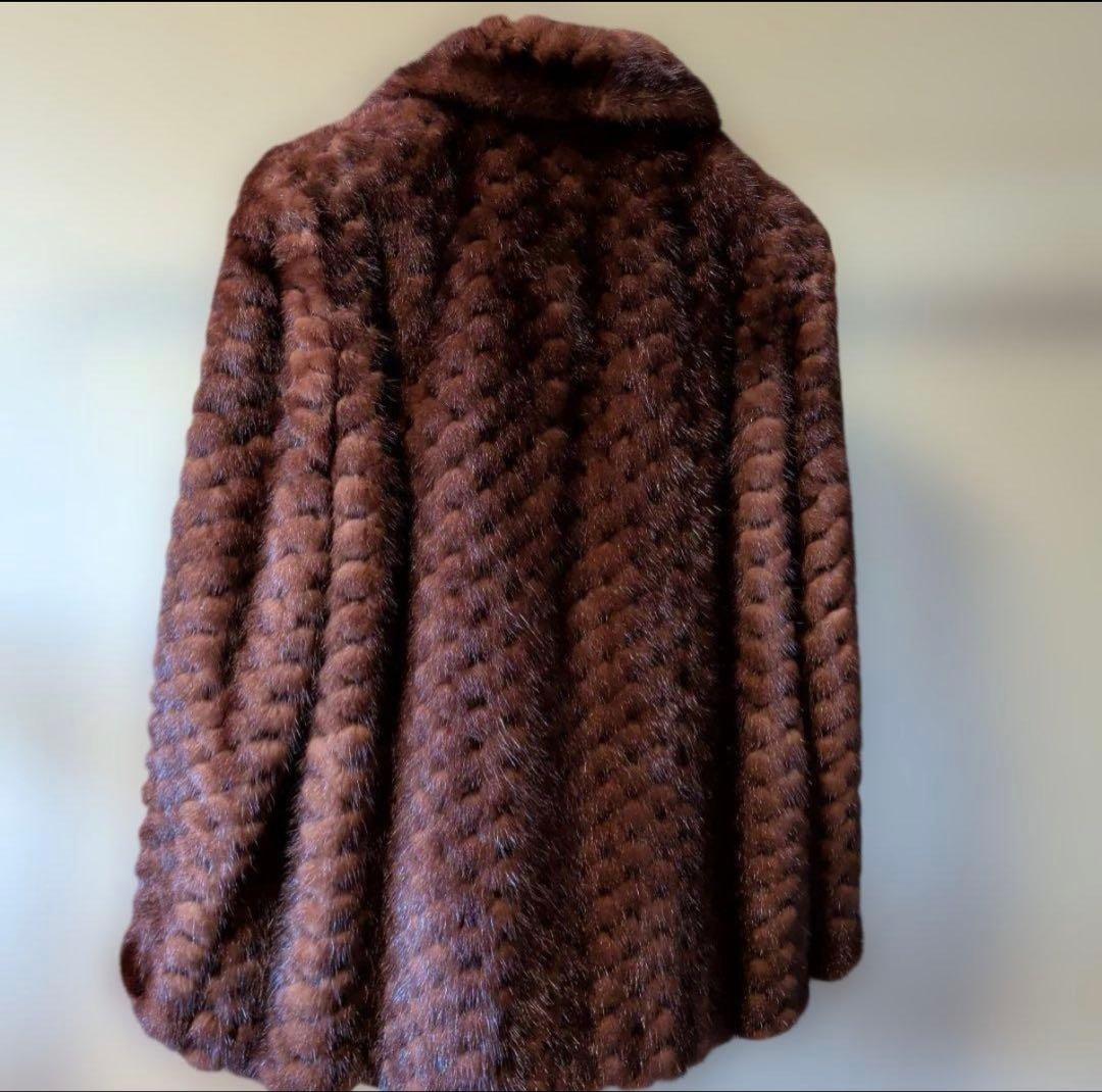 【mmさん専用】エル・ポワフ ブラウンファーコート