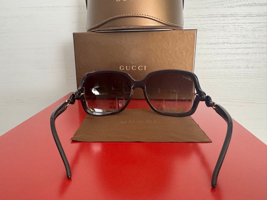 GUCCI サングラス　ダークブラウン 大きめ