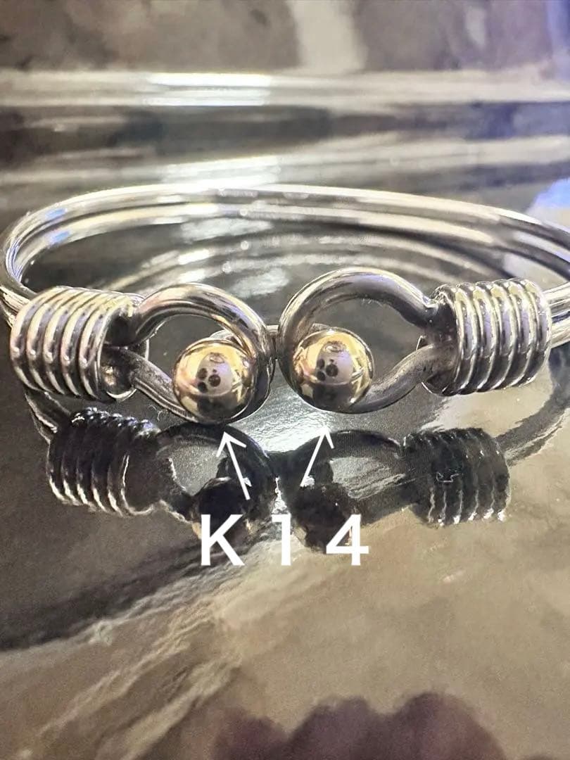 バングル TIFFANY&Co. ティファニー ダブルフック&アイ 14K刻印