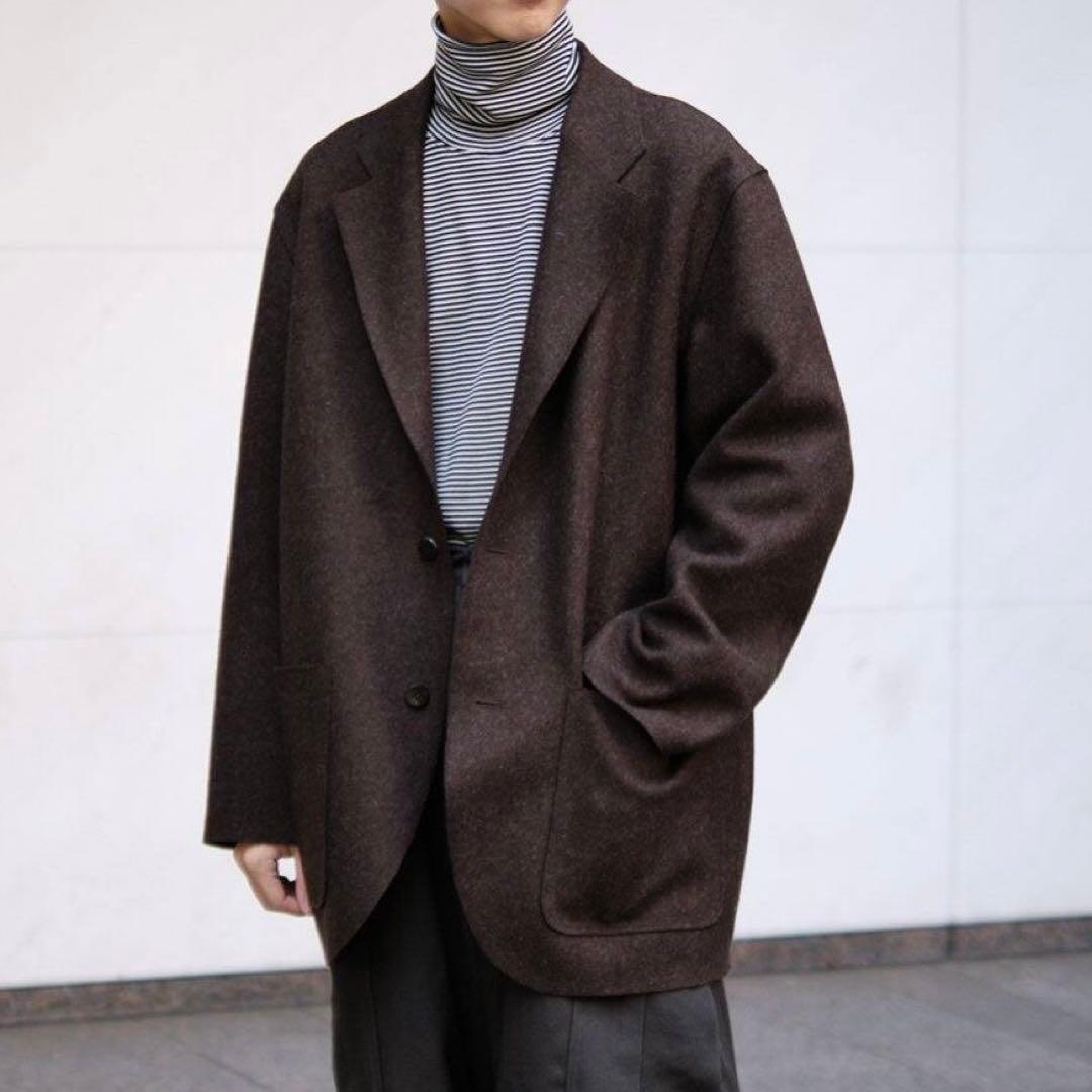 cale カル　ウールフェルト ジャケット　ブラウン