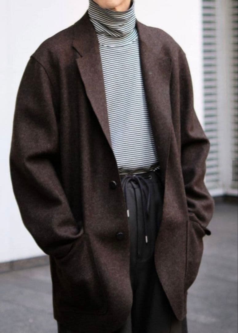 cale カル　ウールフェルト ジャケット　ブラウン