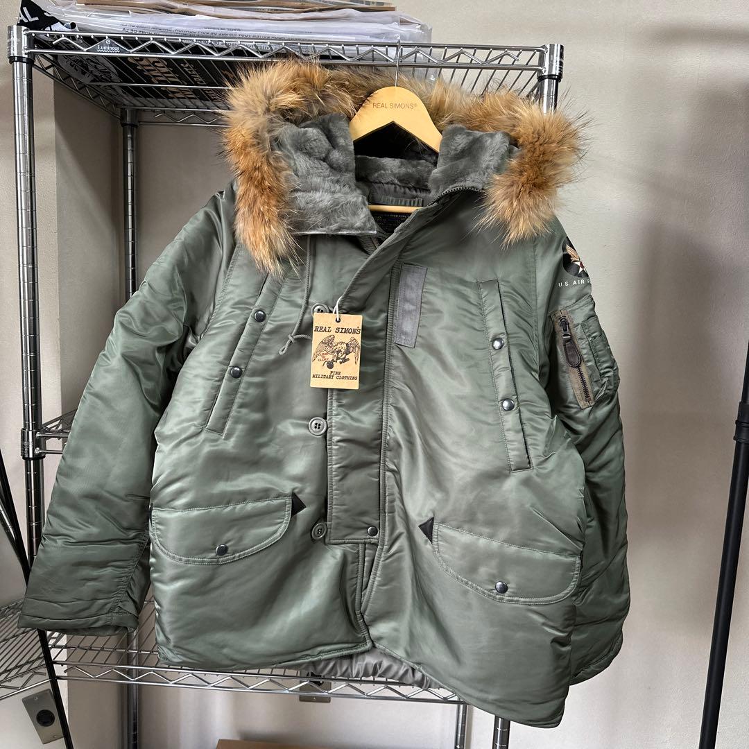 アメリカンワイドシルエットの復刻N-3B 38 M REAL SIMONS