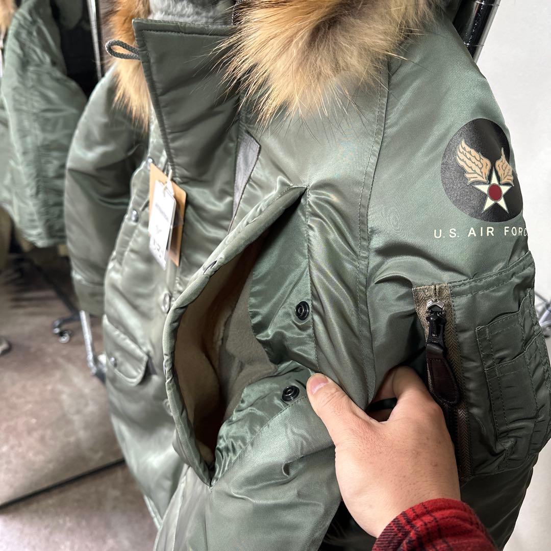 アメリカンワイドシルエットの復刻N-3B 38 M REAL SIMONS