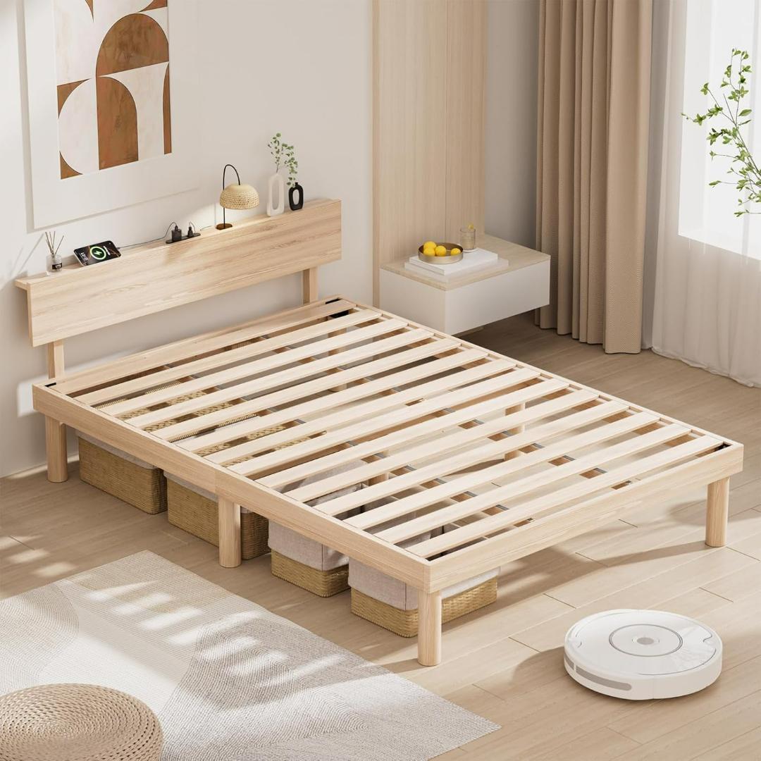 ベッドフレーム シングル ベット 北欧パイン材 耐荷重200kg 通気性 組立