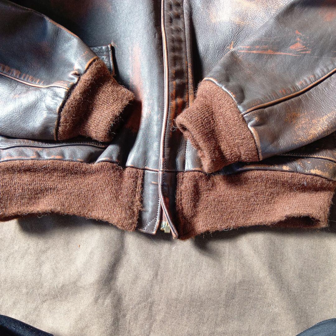 90年代 初期型 バズリクソンズ A-2 馬革 フライトジャケット 42