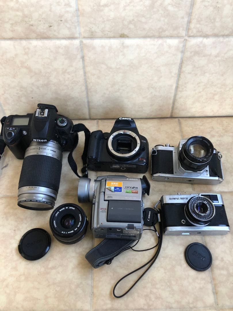 Canon Kiss X2などまとめて6個ジャンク(G67)