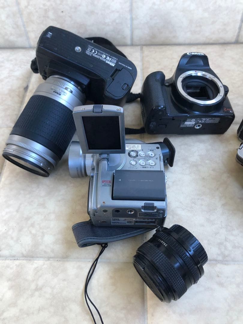 Canon Kiss X2などまとめて6個ジャンク(G67)