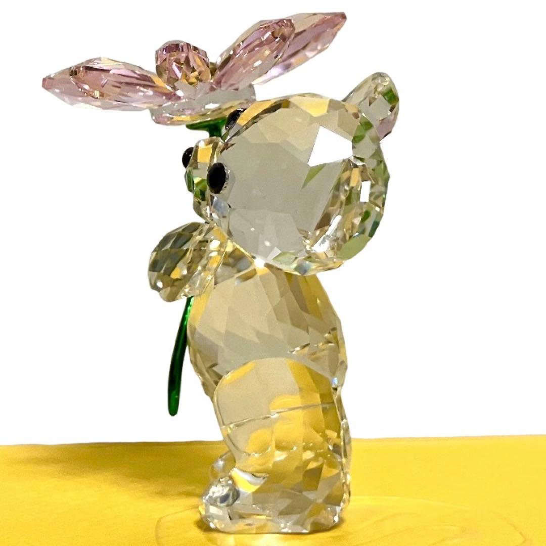 正規新品 SWAROVSKI クリスベア お花 KRIS BEAR フィギュリン