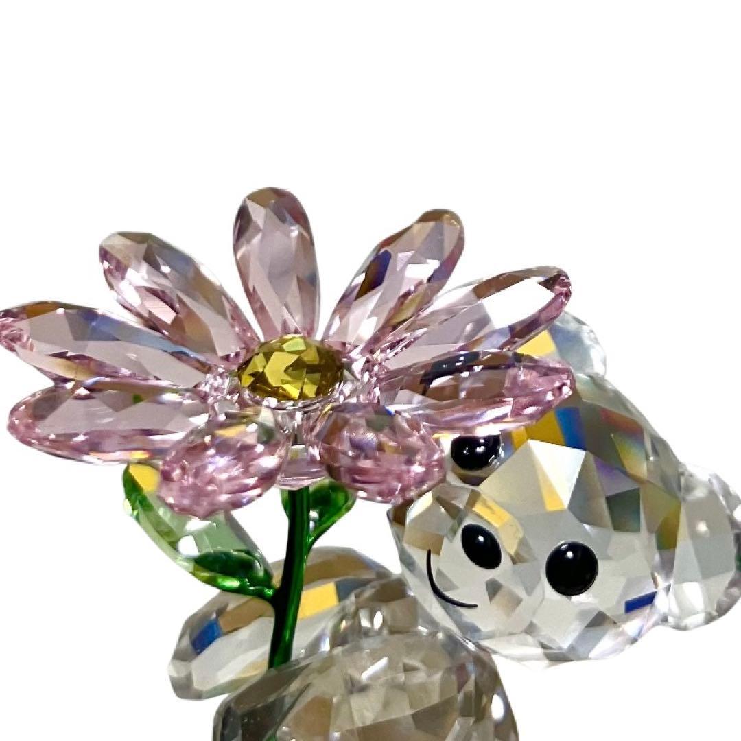 正規新品 SWAROVSKI クリスベア お花 KRIS BEAR フィギュリン