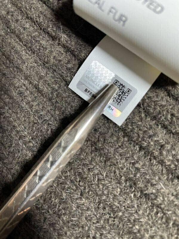 モンクレール ラビットファー × ニット パーカー　MONCLER