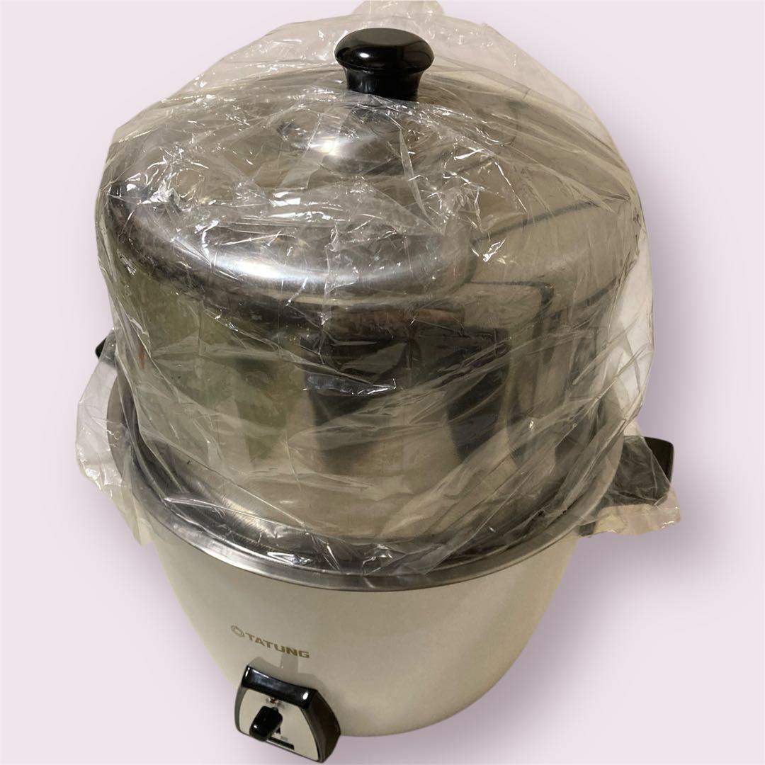 未使用付属あり 台湾製2025年 大同電鍋TATUNG 10合 (L)訳あり 白