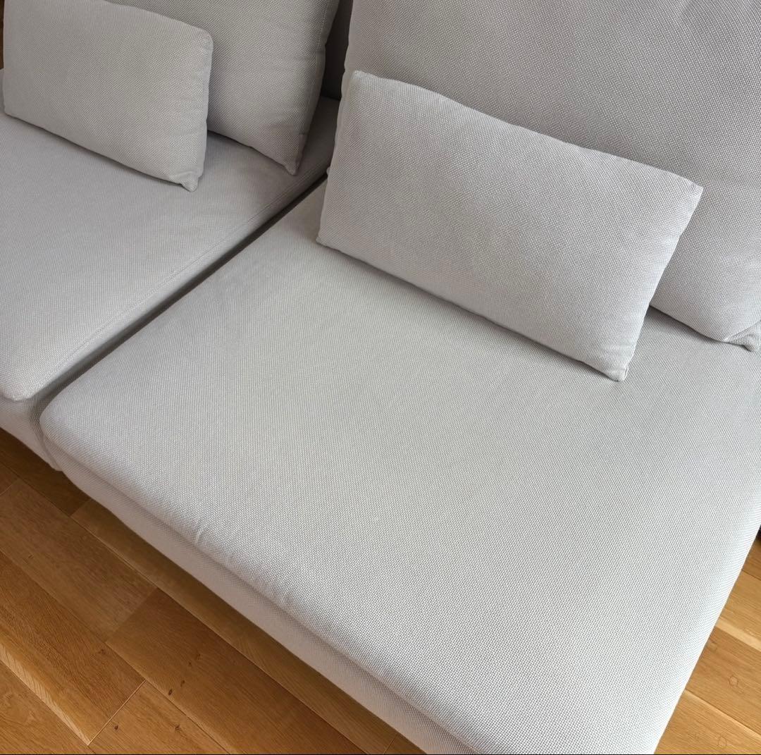 IKEA イケア　ソファ　ソーデルハムン　3人掛け　1人　北欧　ライトベージュ