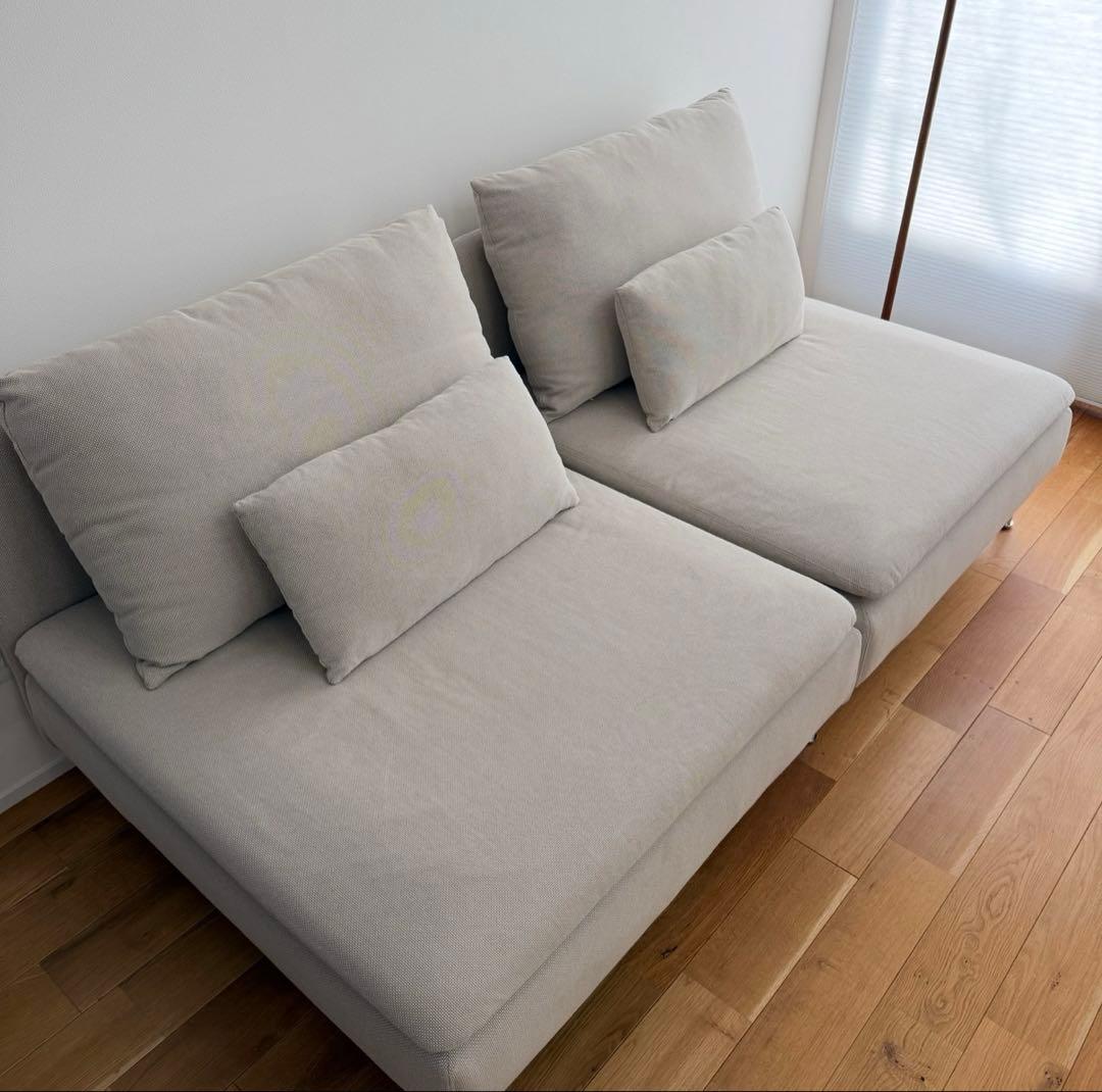 IKEA イケア　ソファ　ソーデルハムン　3人掛け　1人　北欧　ライトベージュ