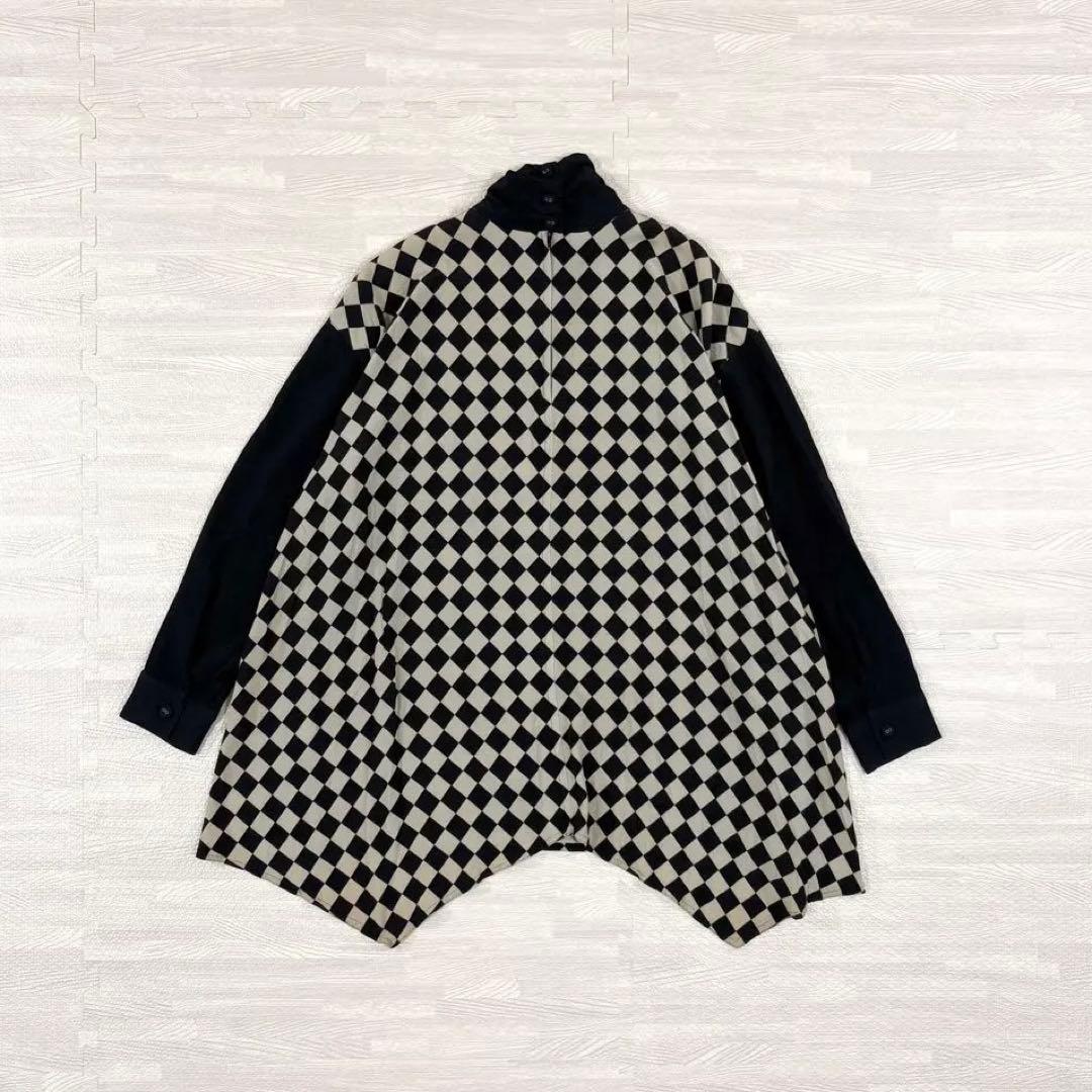 トクコプルミエヴォル✨デザインチュニック　ブラウス　総柄　音楽家　変形　9号