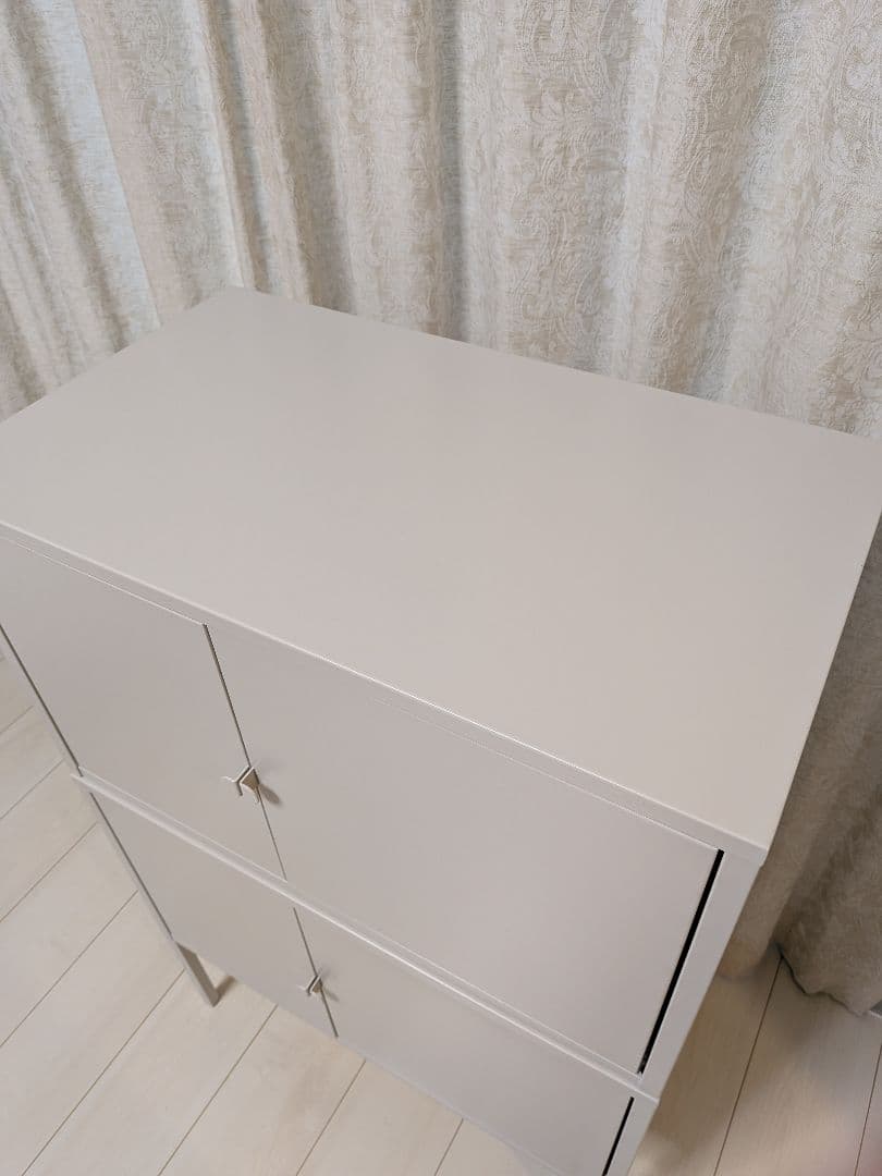 IKEA LIXHULT リックスフルト 2台 グレー 送料込 組立て済 未使用