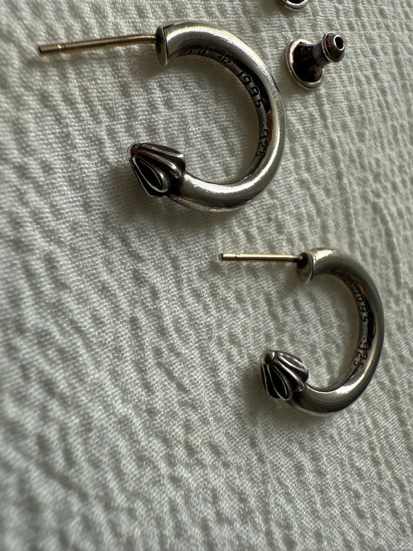 CH (クロムハーツ) HOOP PLAIN プレーン フープピアス シルバー