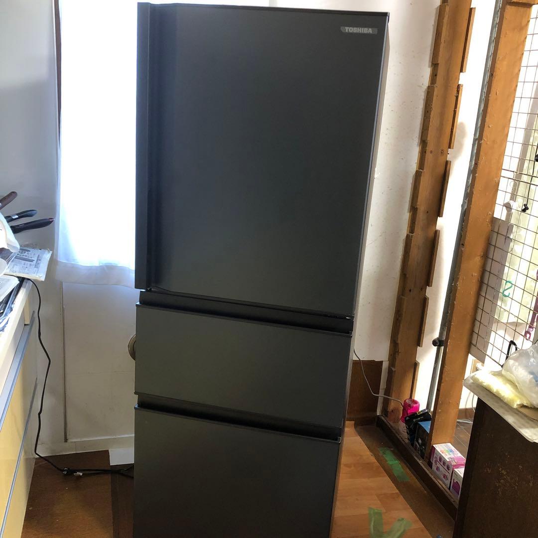 TOSHIBA 326L 冷蔵庫 ブラック