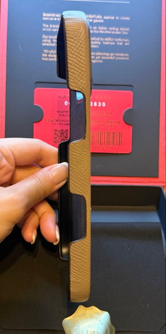 BONAVENTURA iPhone16proMax カバーケース エトープ