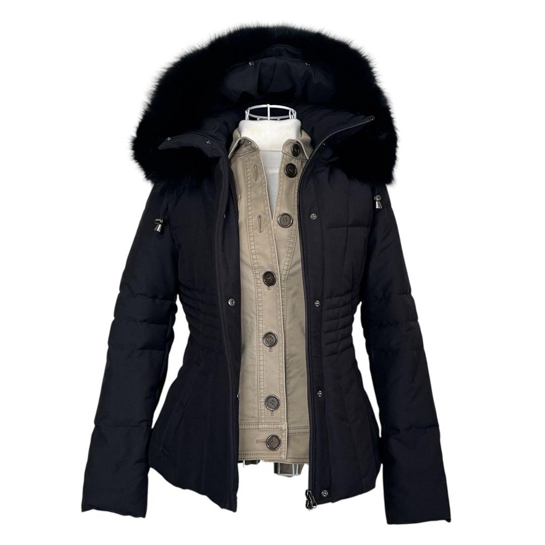 【BURBERRY 】シャツジャケット　チェック　エポーレット　牛革　三陽商会