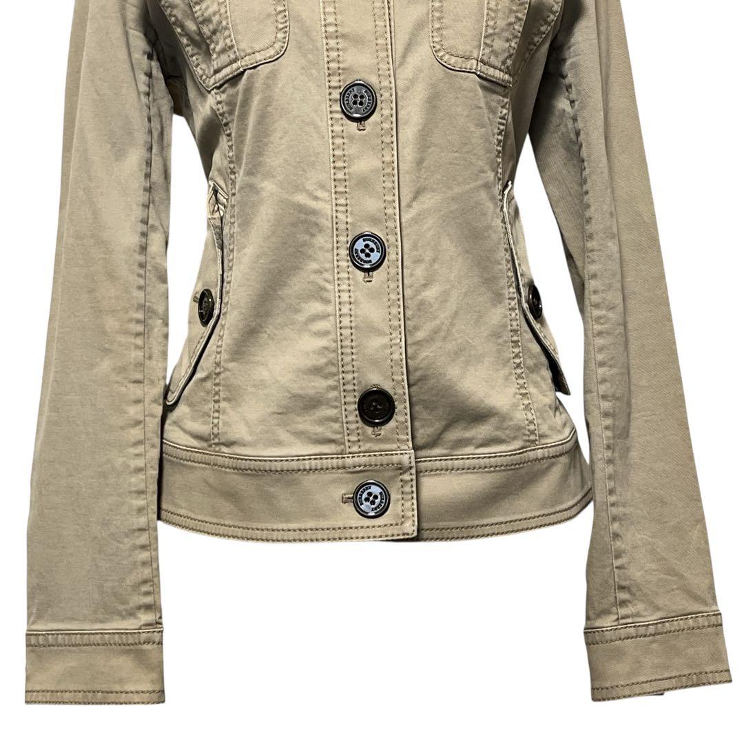 【BURBERRY 】シャツジャケット　チェック　エポーレット　牛革　三陽商会