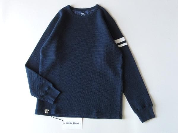 新品タグ付 桃太郎ジーンズ 出陣 ヘビーサーマルロングTシャツ L ネイビー