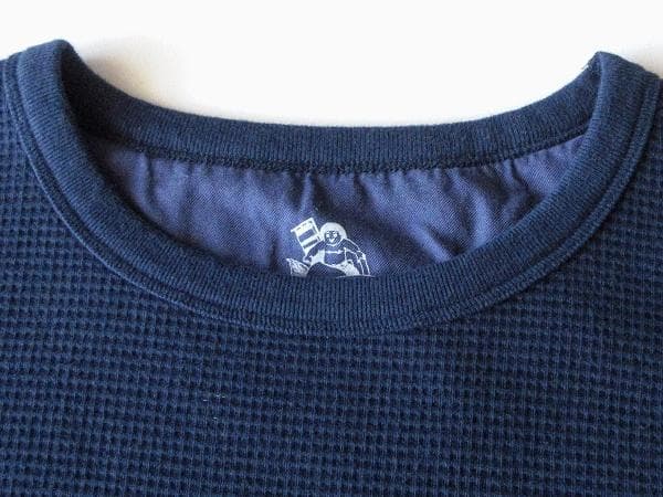 新品タグ付 桃太郎ジーンズ 出陣 ヘビーサーマルロングTシャツ L ネイビー