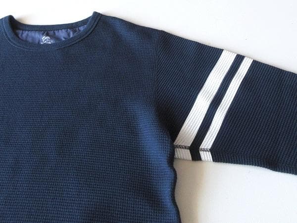 新品タグ付 桃太郎ジーンズ 出陣 ヘビーサーマルロングTシャツ L ネイビー