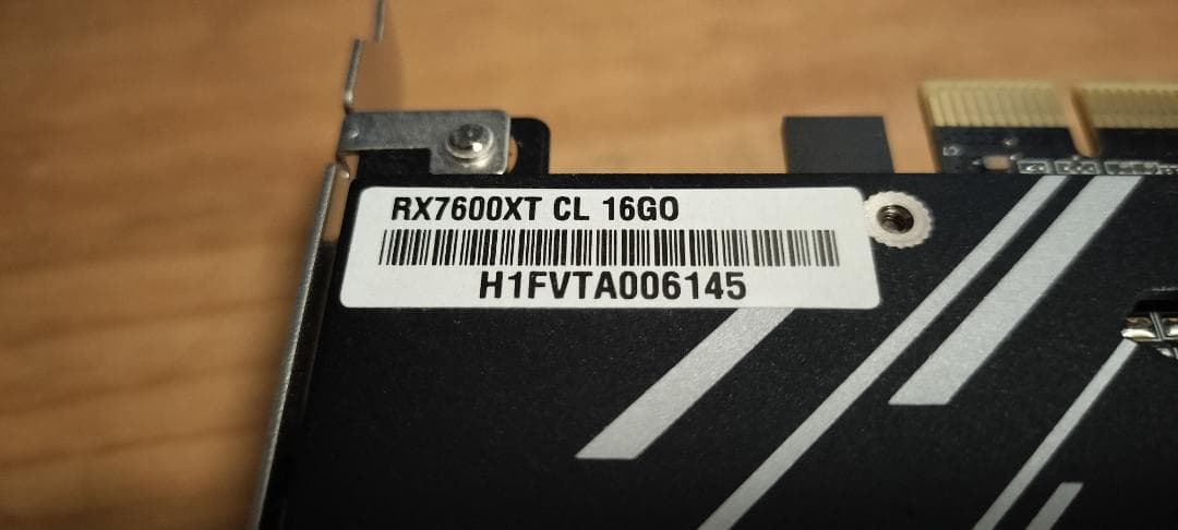 【値下げ】ASRock RX 7600 XT Challenger 16G OC