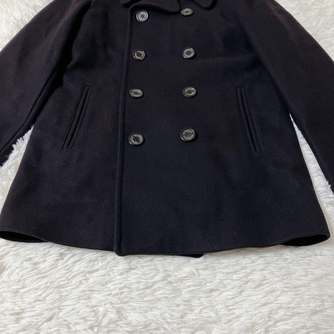 美品 現行 グローバーオール gloverall ピーコート 黒 M ウール