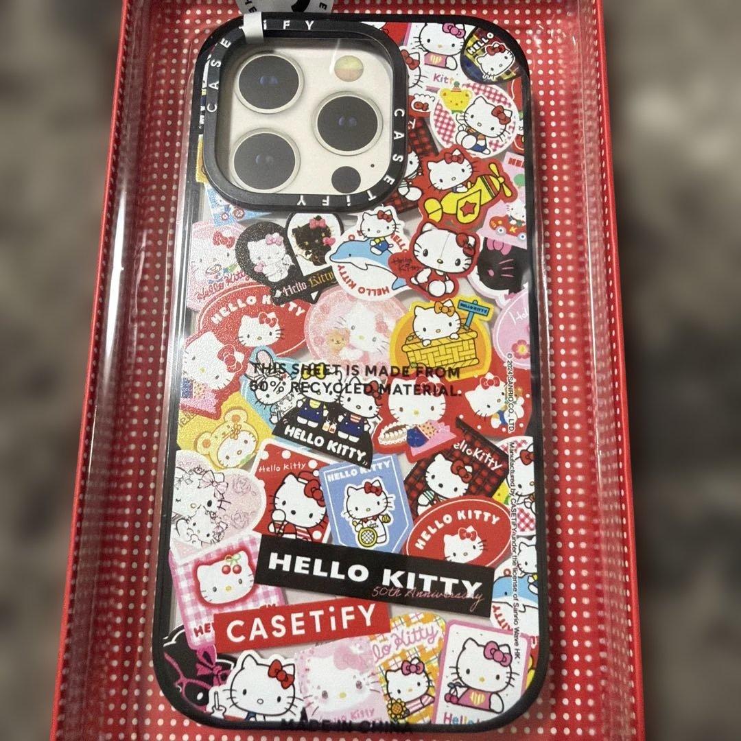 【新品】CASETiFY MagSafeiPhone15Proキティーケース