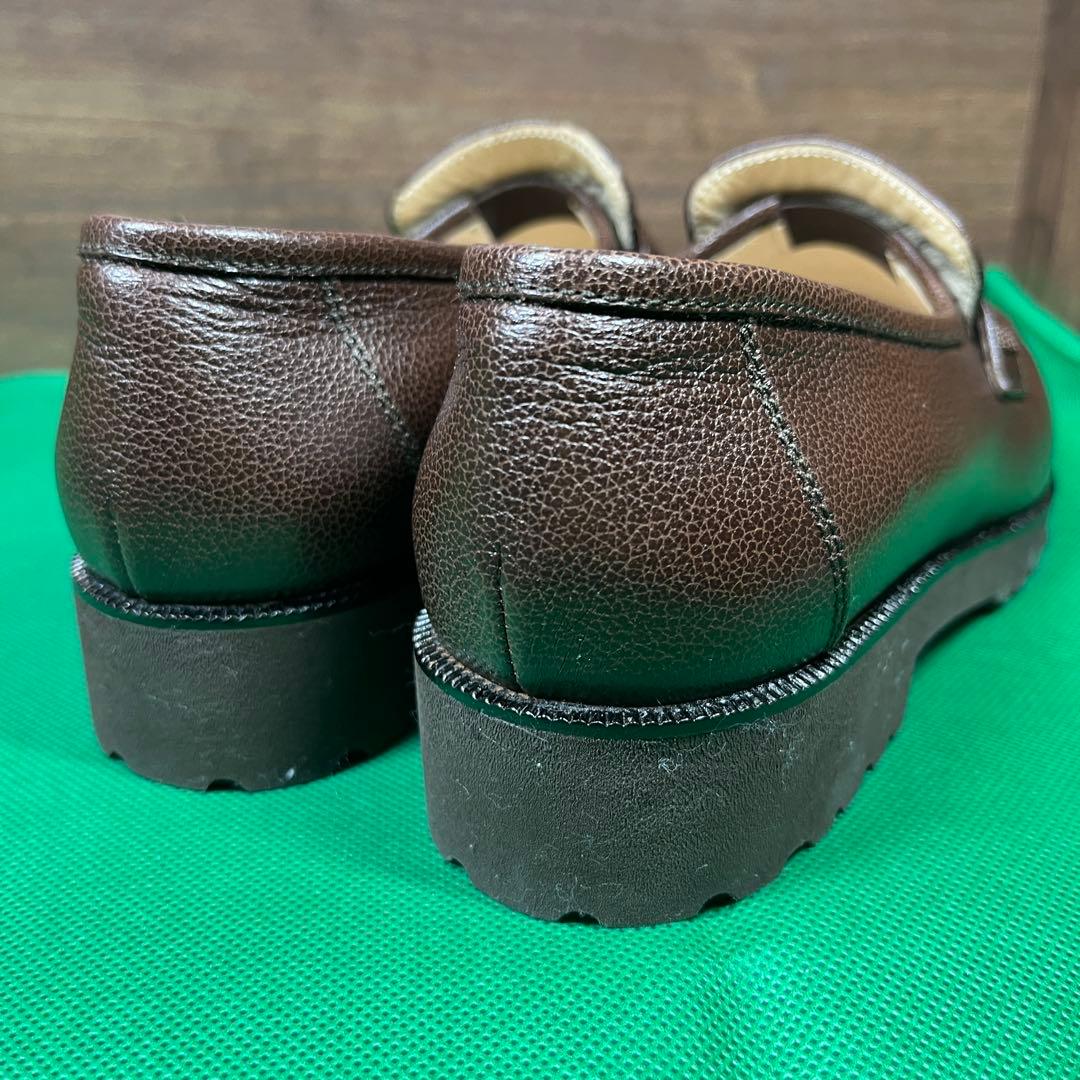 CHANEL ブラウンレザー ローファー 23.0cm