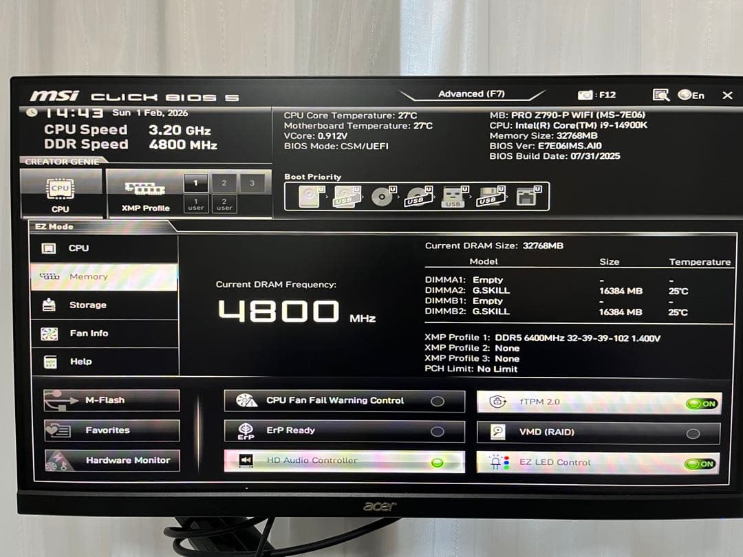 【動作OK】intel Core i9 14900K