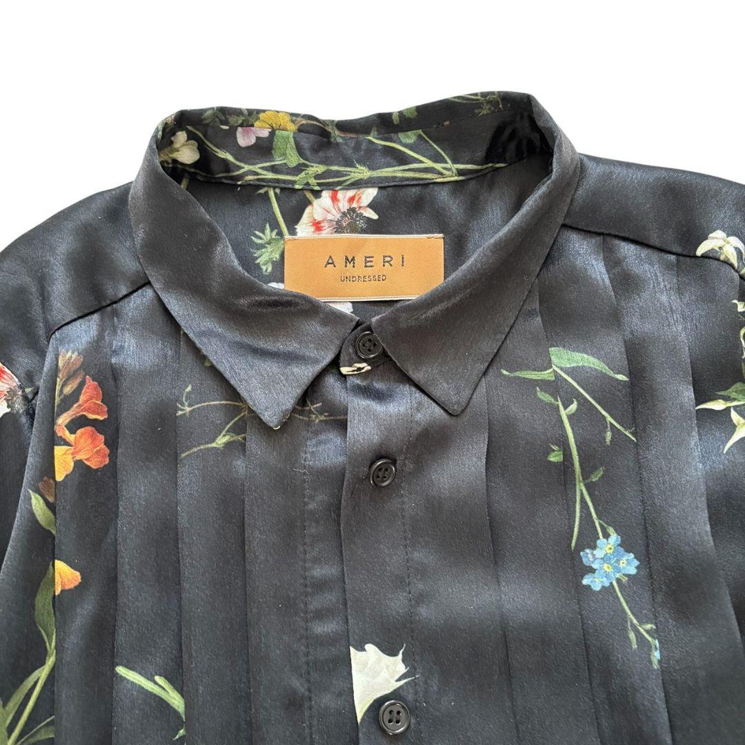 Ameri アメリ ベスト付き 花柄ロングワンピース