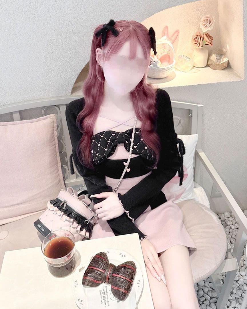 【期間限定値下げ中】Bigリボンアンサンブルワンピー ス honeymew XS