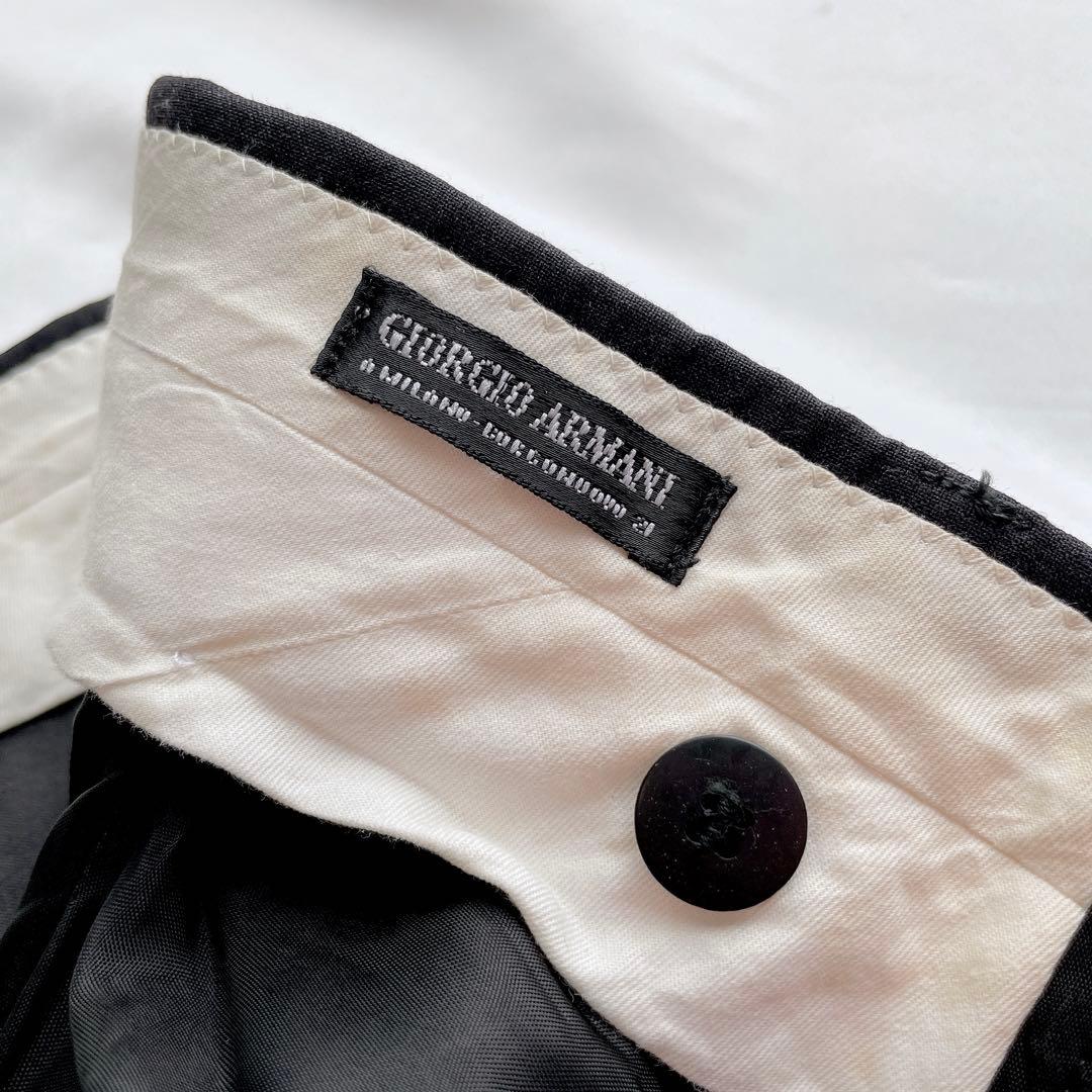 GIORGIO ARMANI 黒タグ 90s ヴィンテージ 高級タックスラックス