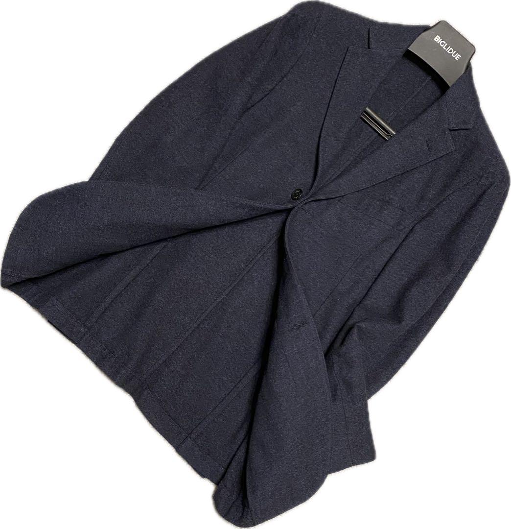 Belvest ベルベスト テーラード ジャケット ネイビー　ウール42