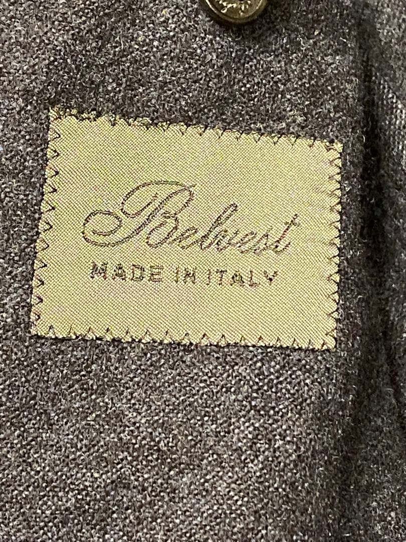 Belvest ベルベスト テーラード ジャケット ネイビー　ウール42